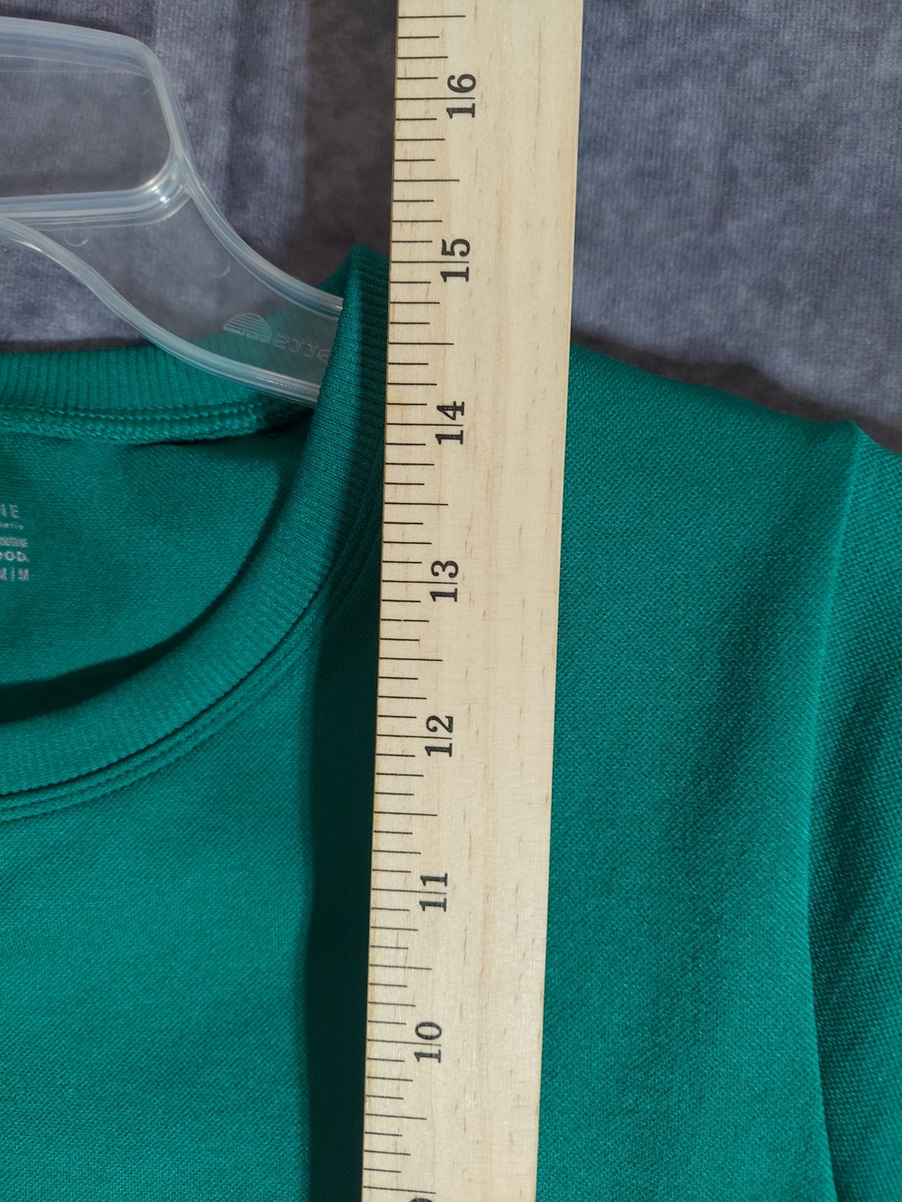OFFLINE by Aerie Seamless Cropped Short Sleeve Top M Med Green Sweatshirt Feel - Picture 5 of 8
